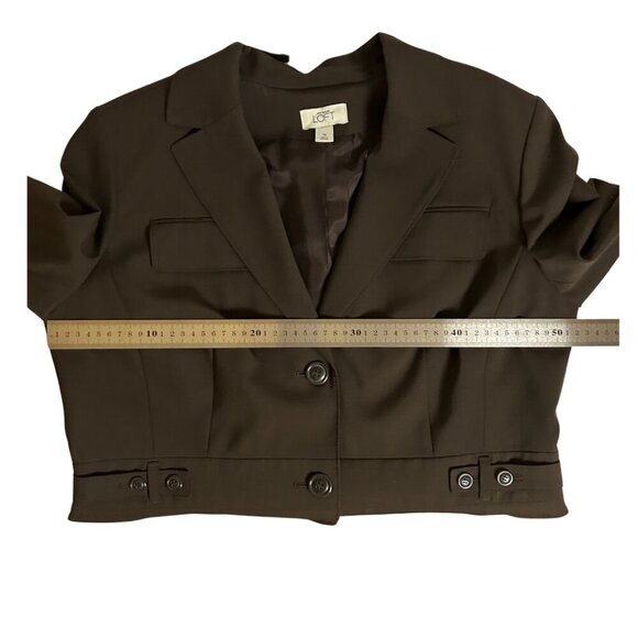 Ann Taylor Loft 2 button Suit Jacket/Blazer Women's Size 14 in Brown - Picture 6 of 6